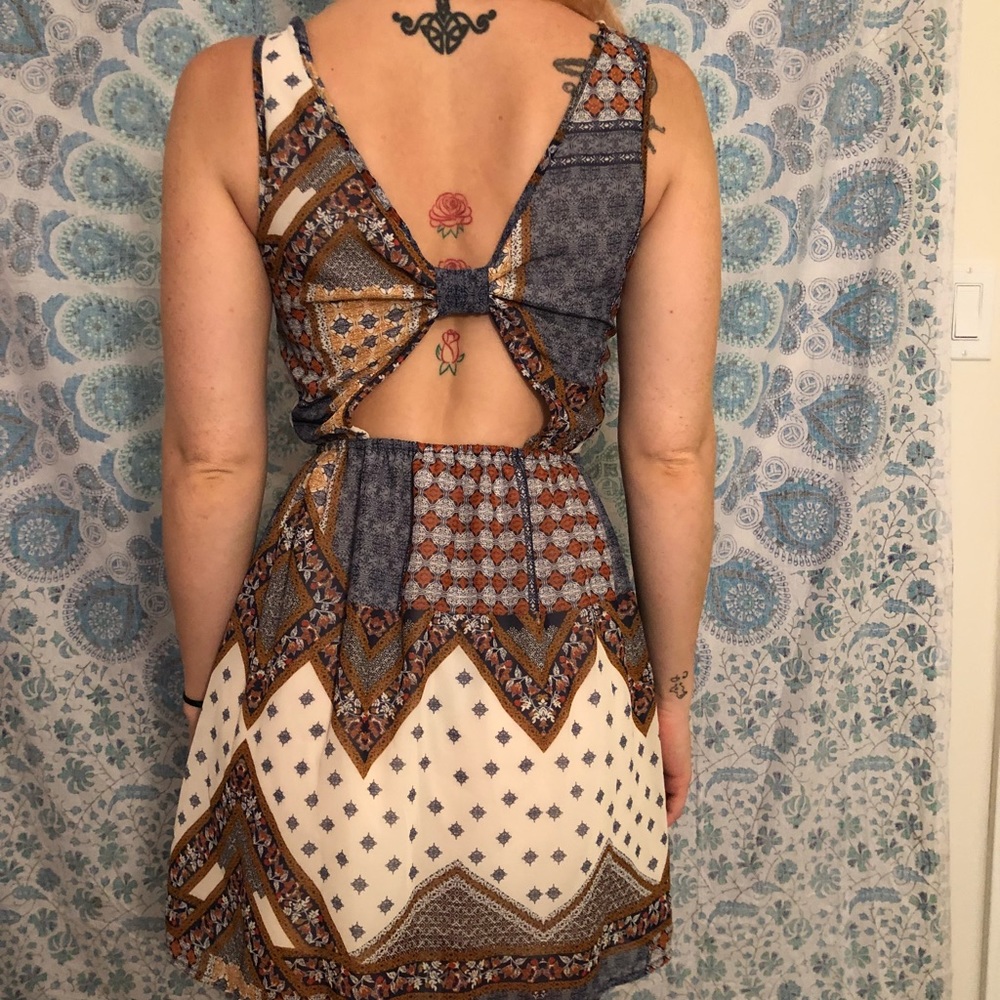 Funky Patchwork Style Sundress - image 3